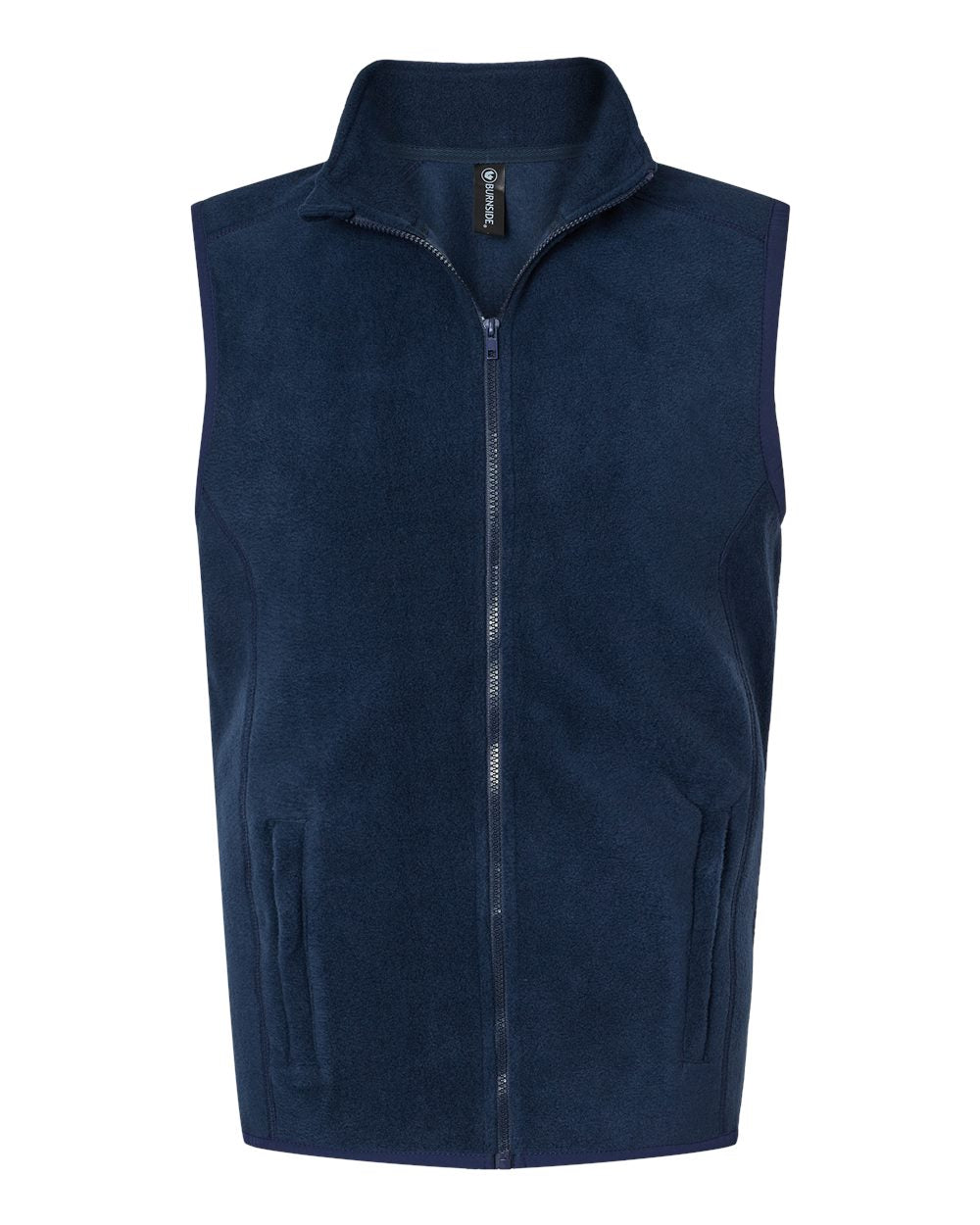 Men's Polar Fleece Vest - Front - B15986654 - Navy