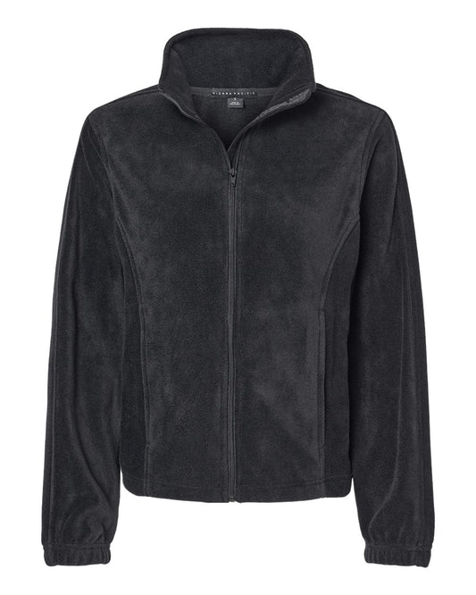 Women's Polar Fleece Full-Zip Jacket - Front - B16786503 - Black