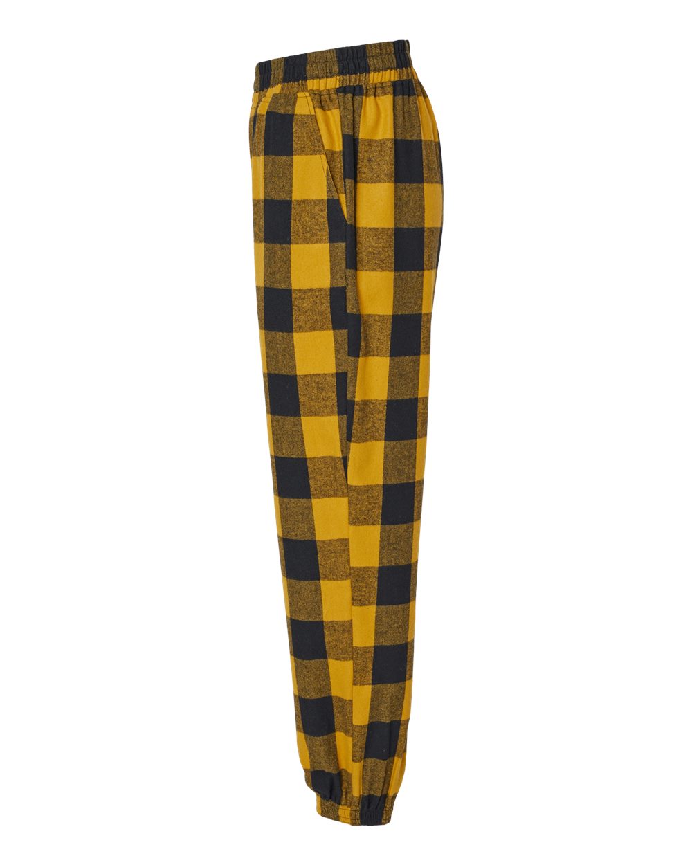 Unisex Flannel Joggers - DirectSide - B16886122 - Gold/ Black