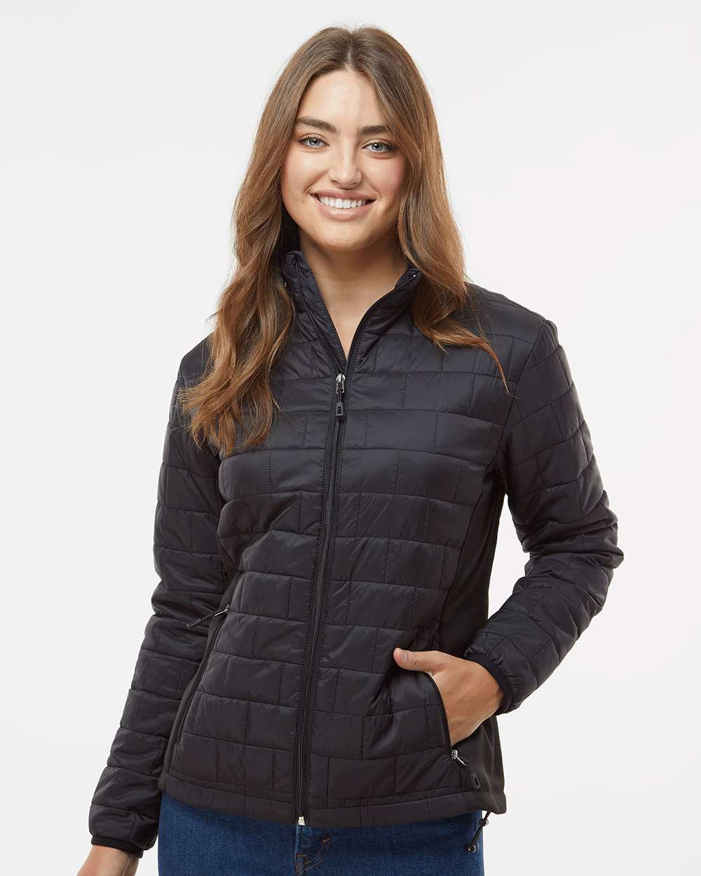Women's Element Puffer Jacket - OnModelFront - B18986503 - Black