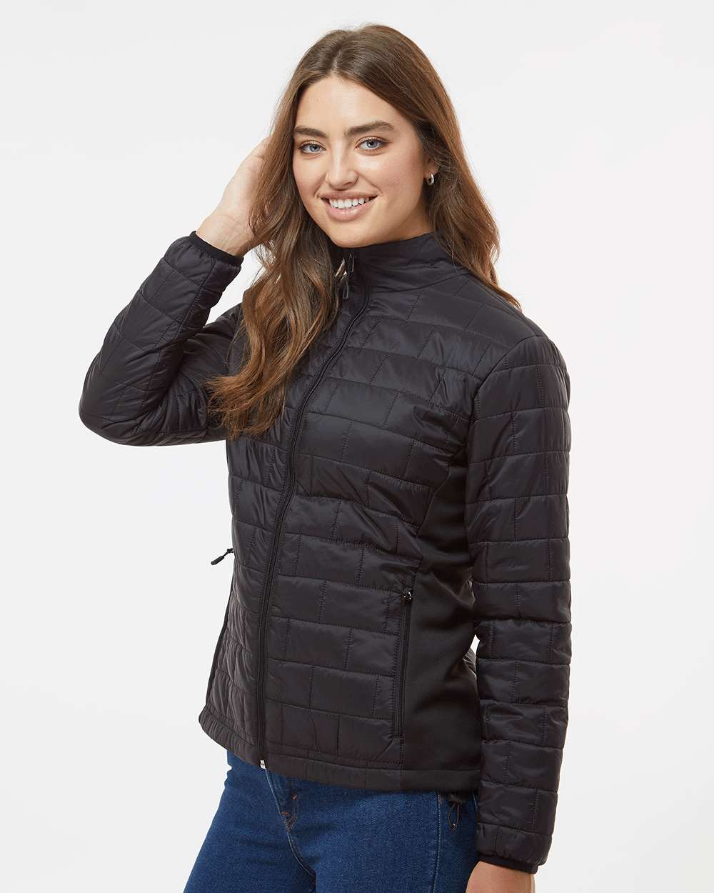 Women's Element Puffer Jacket - OnModelSide - B18986503 - Black