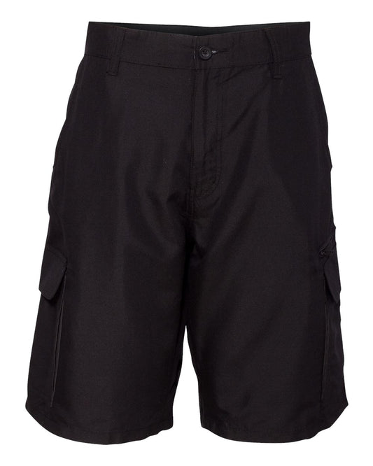 Men's Microfiber Shorts - Front - B18586503 - Black