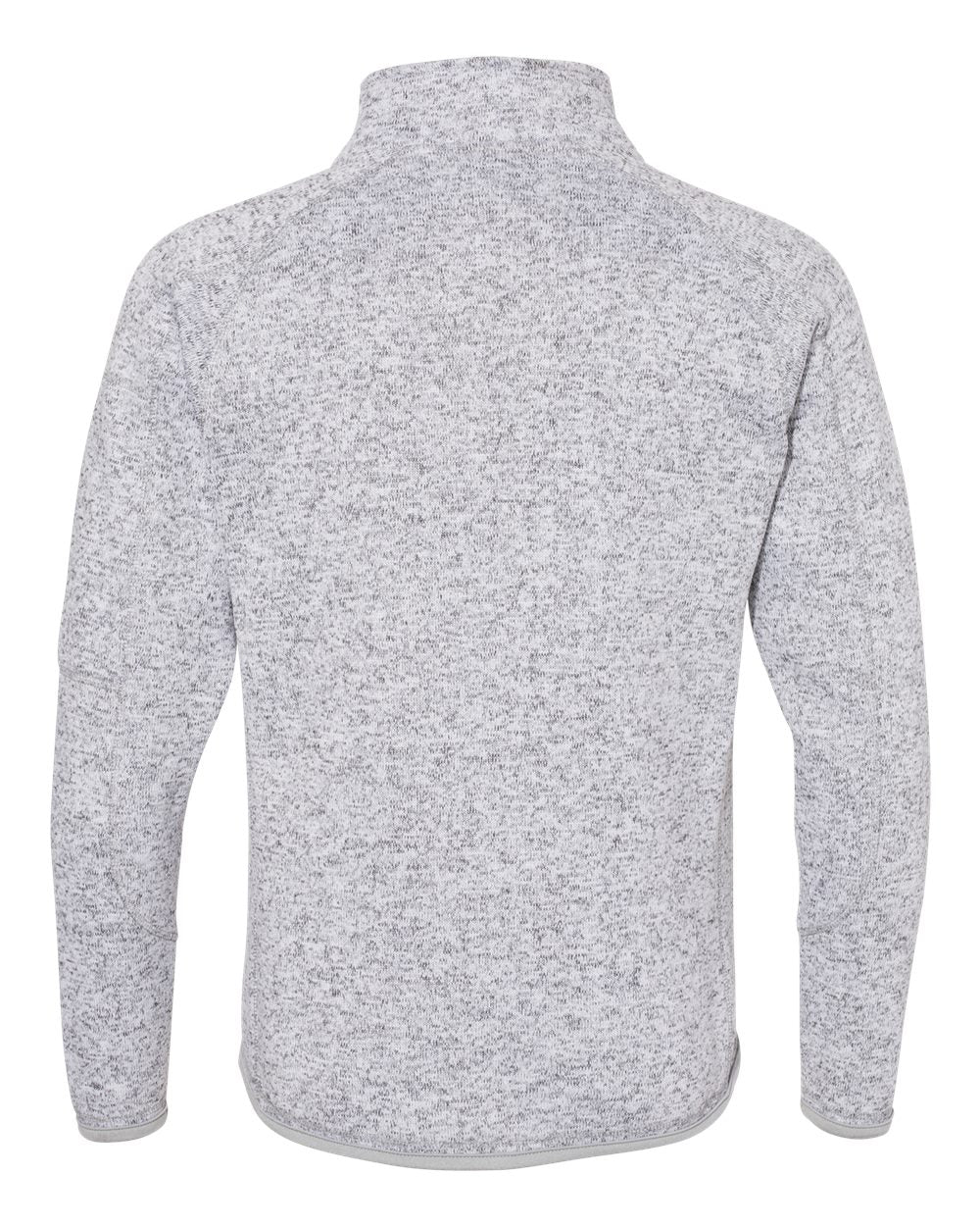 Women's Sweater Knit Jacket - Back - B18886103 - Heather Grey