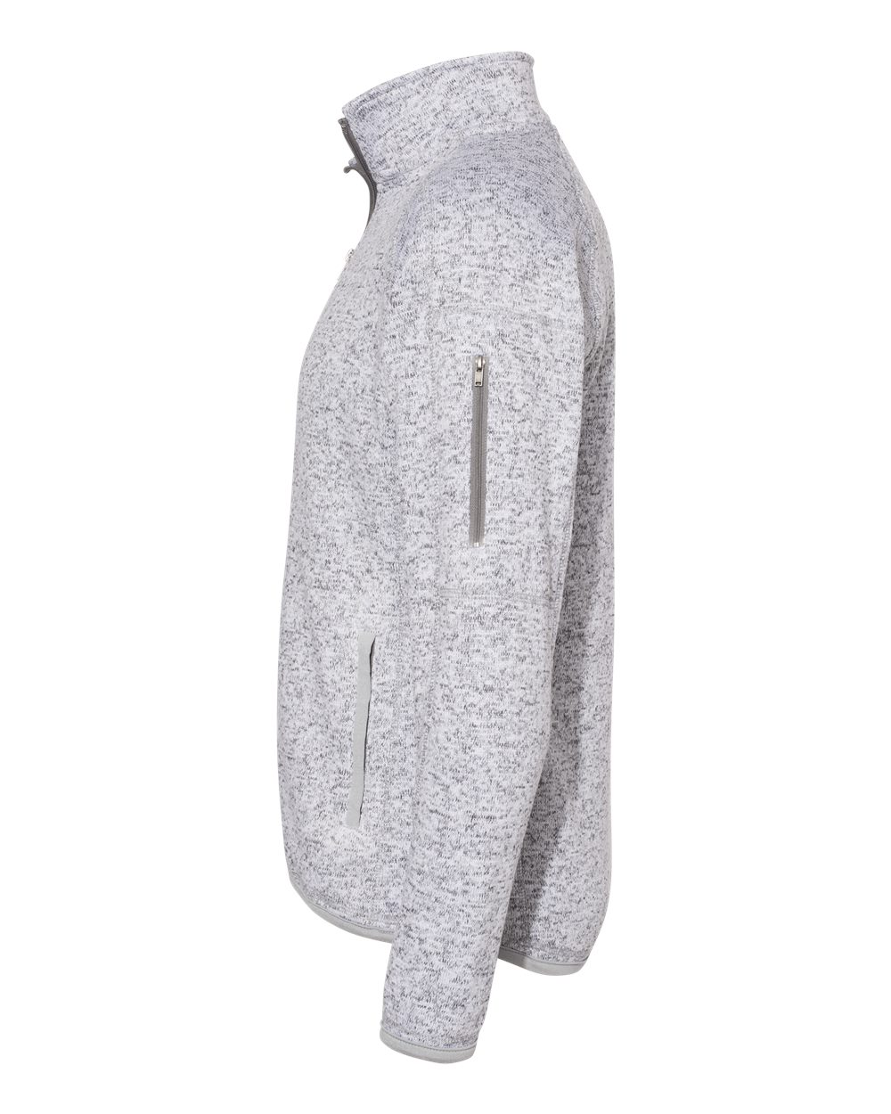 Women's Sweater Knit Jacket - DirectSide - B18886103 - Heather Grey