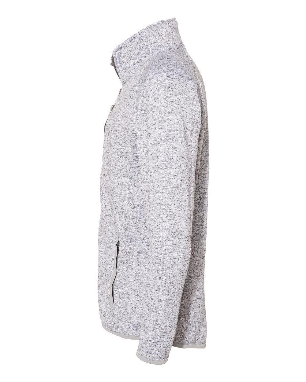 Men's Sweater Knit Jacket - DirectSide - B01086103 - Heather Grey