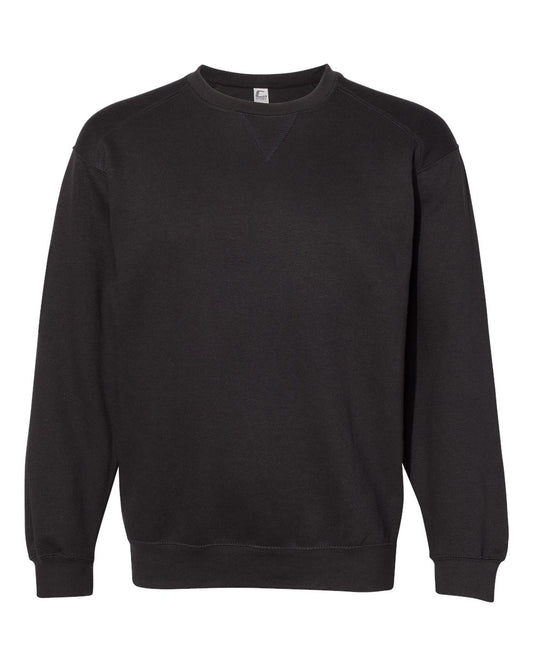 Men's Crewneck Sweatshirt - Front - B24485502 - Black