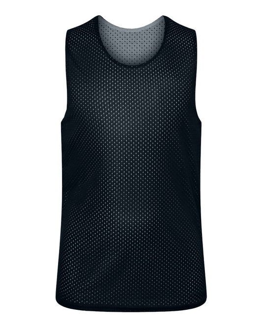 Youth Reversible Mesh Tank - Front - B58585502 - Black/ White