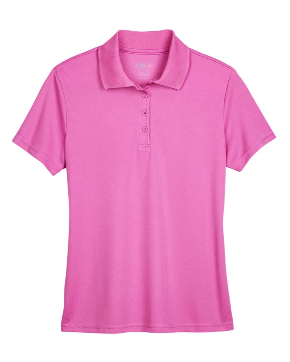 Women's Origin Performance Piqué Polo - Front - B205A7302 - Charity Pink