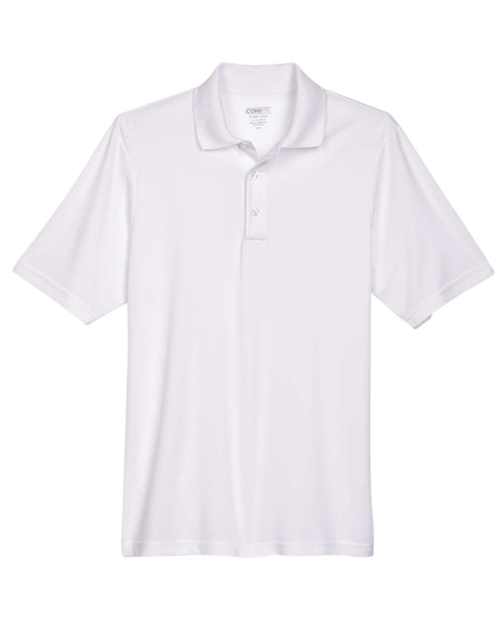 Men's Origin Performance Piqué Polo - Front - B221A7002 - White