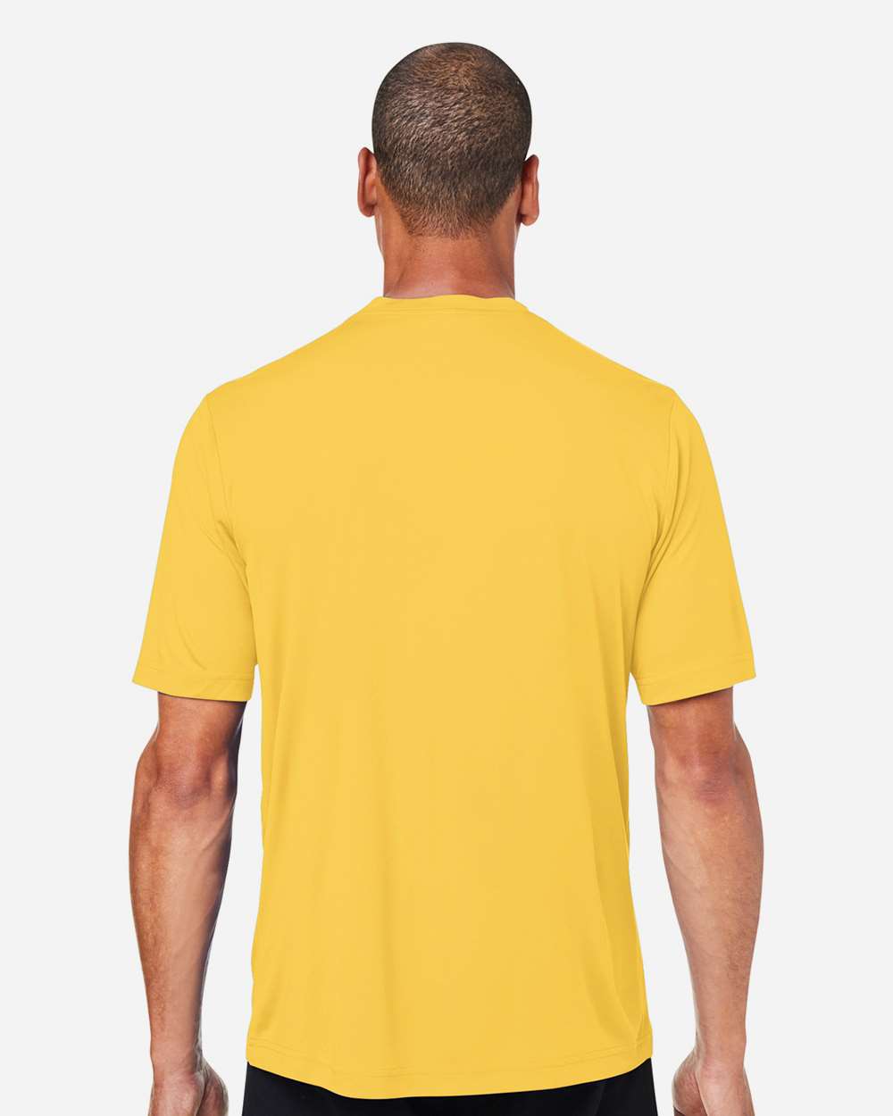Unisex Capital Performance T-Shirt - OnModelBack - B254A7122 - Campus Gold