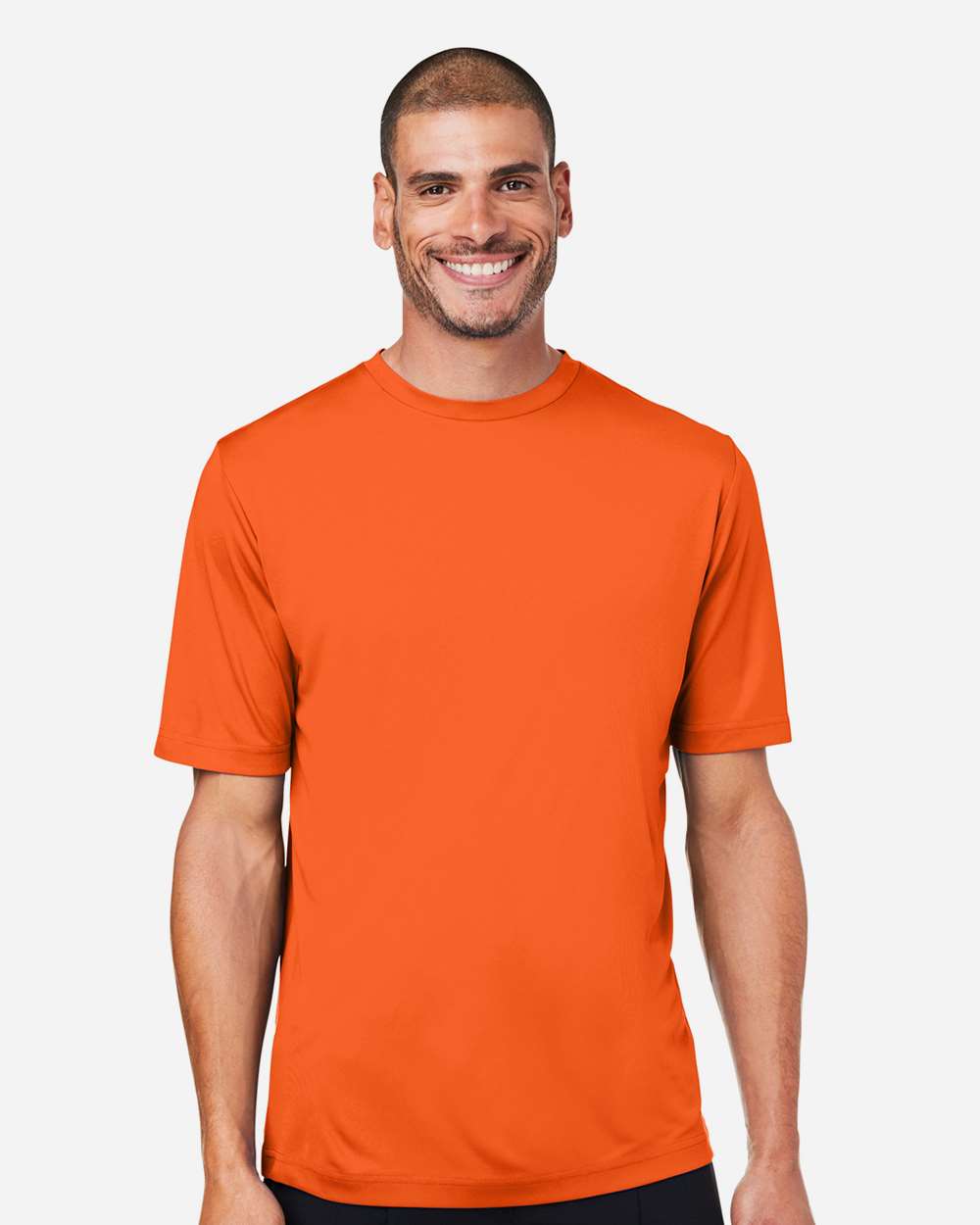 Unisex Capital Performance T-Shirt - OnModelFront - B254A7662 - Campus Orange