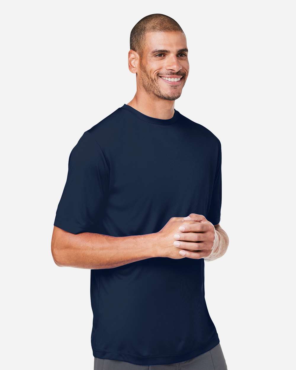 Unisex Capital Performance T-Shirt - OnModelSide - B254A7652 - Classic Navy