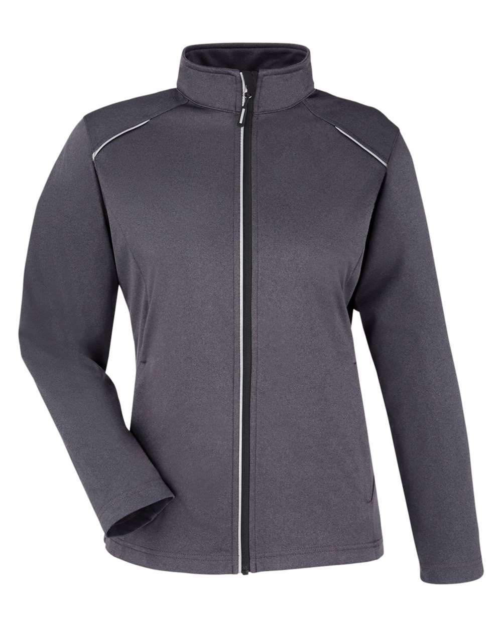 Women's Techno Lite Three-Layer Knit Tech-Shell - Front - B304A7102 - Carbon Heather