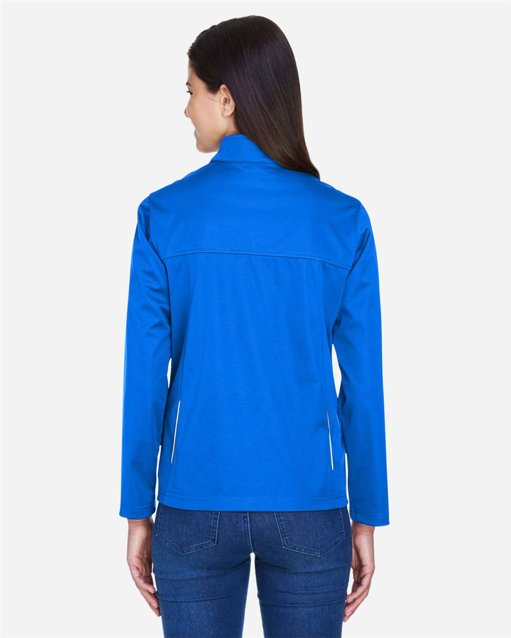 Women's Techno Lite Three-Layer Knit Tech-Shell - OnModelBack - B304A7752 - True Royal