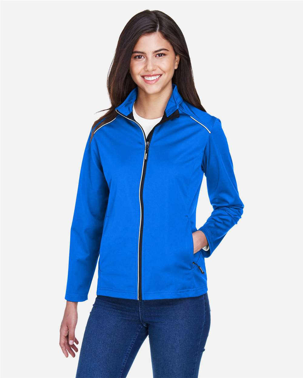 Women's Techno Lite Three-Layer Knit Tech-Shell - OnModelFront - B304A7752 - True Royal