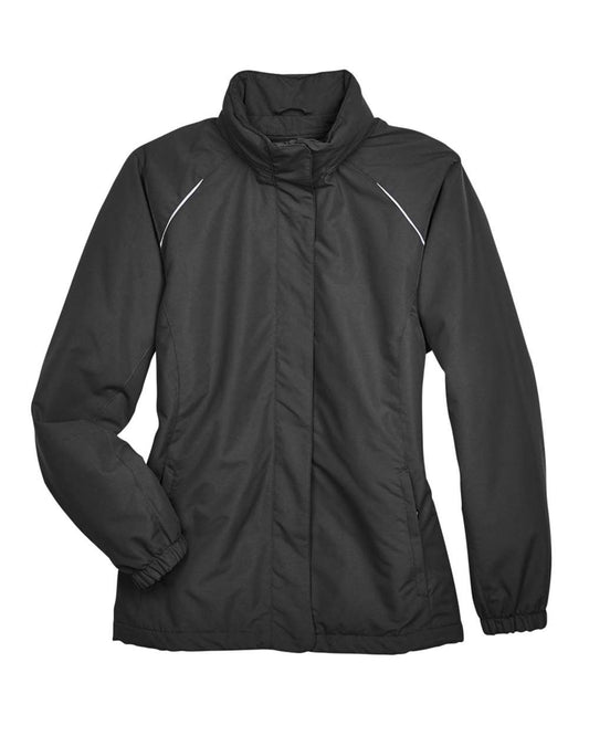 Women's Profile Fleece-Lined All-Season Jacket - Front - B220A7502 - Black