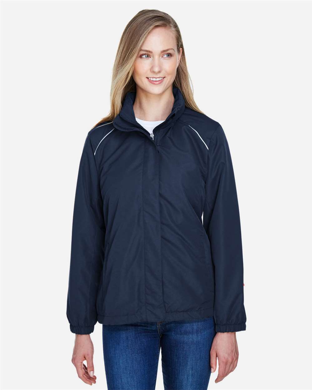 Women's Profile Fleece-Lined All-Season Jacket - OnModelFront - B220A7652 - Classic Navy