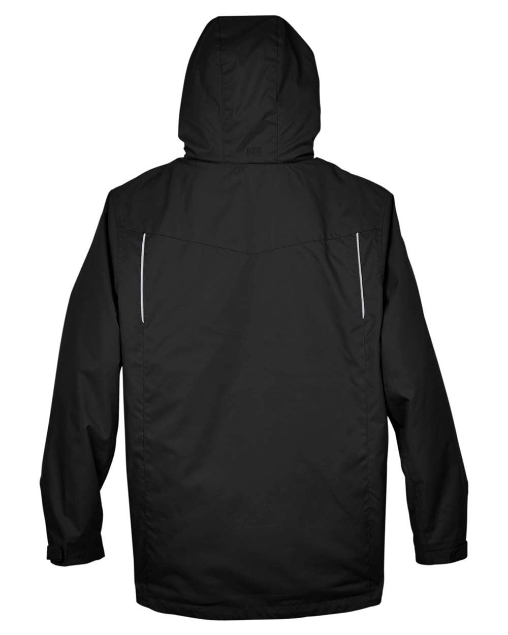 Men's Tall Region 3-in-1 Jacket with Fleece Liner - Back - B245A7505 - Black
