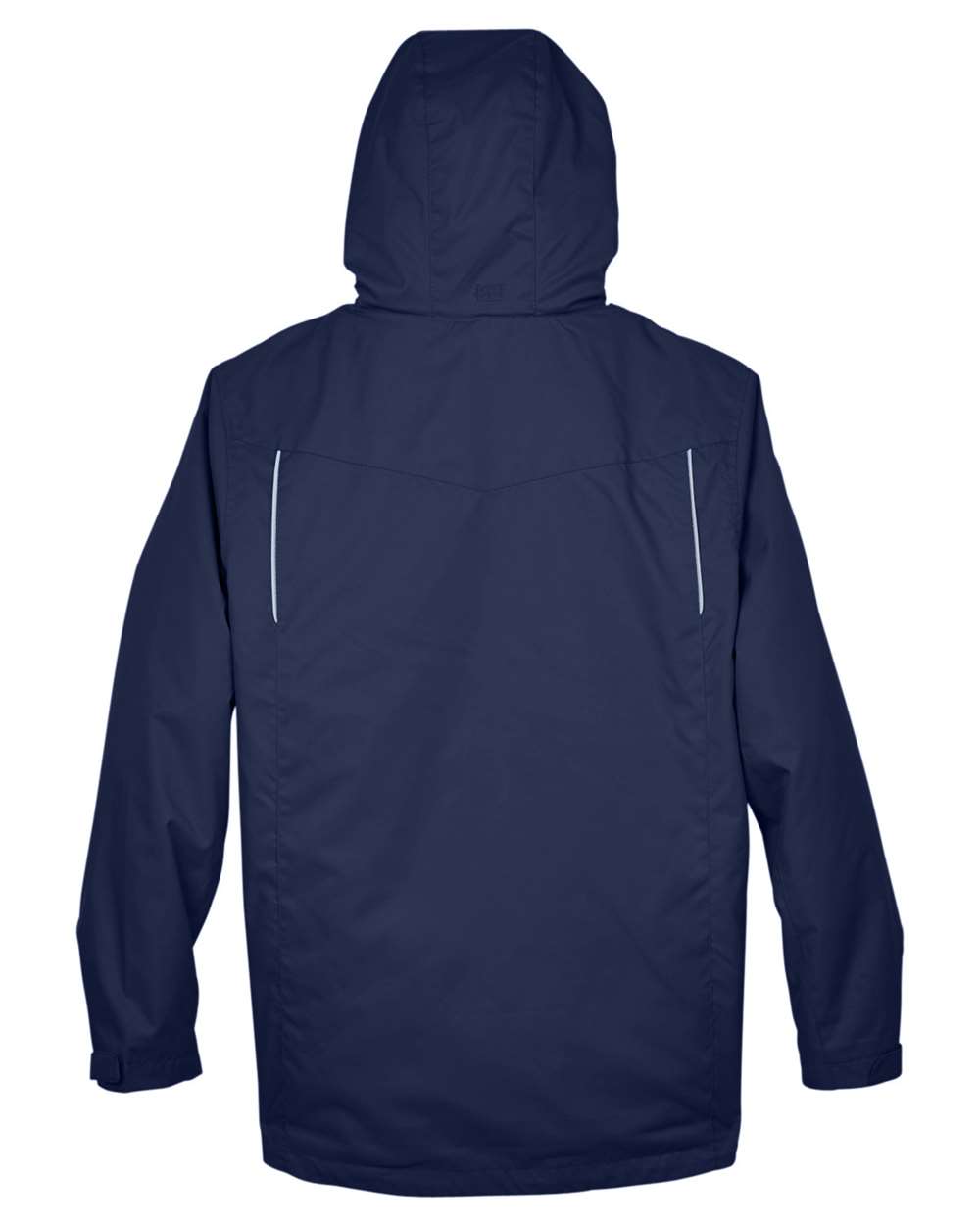 Men's Tall Region 3-in-1 Jacket with Fleece Liner - Back - B245A7655 - Classic Navy