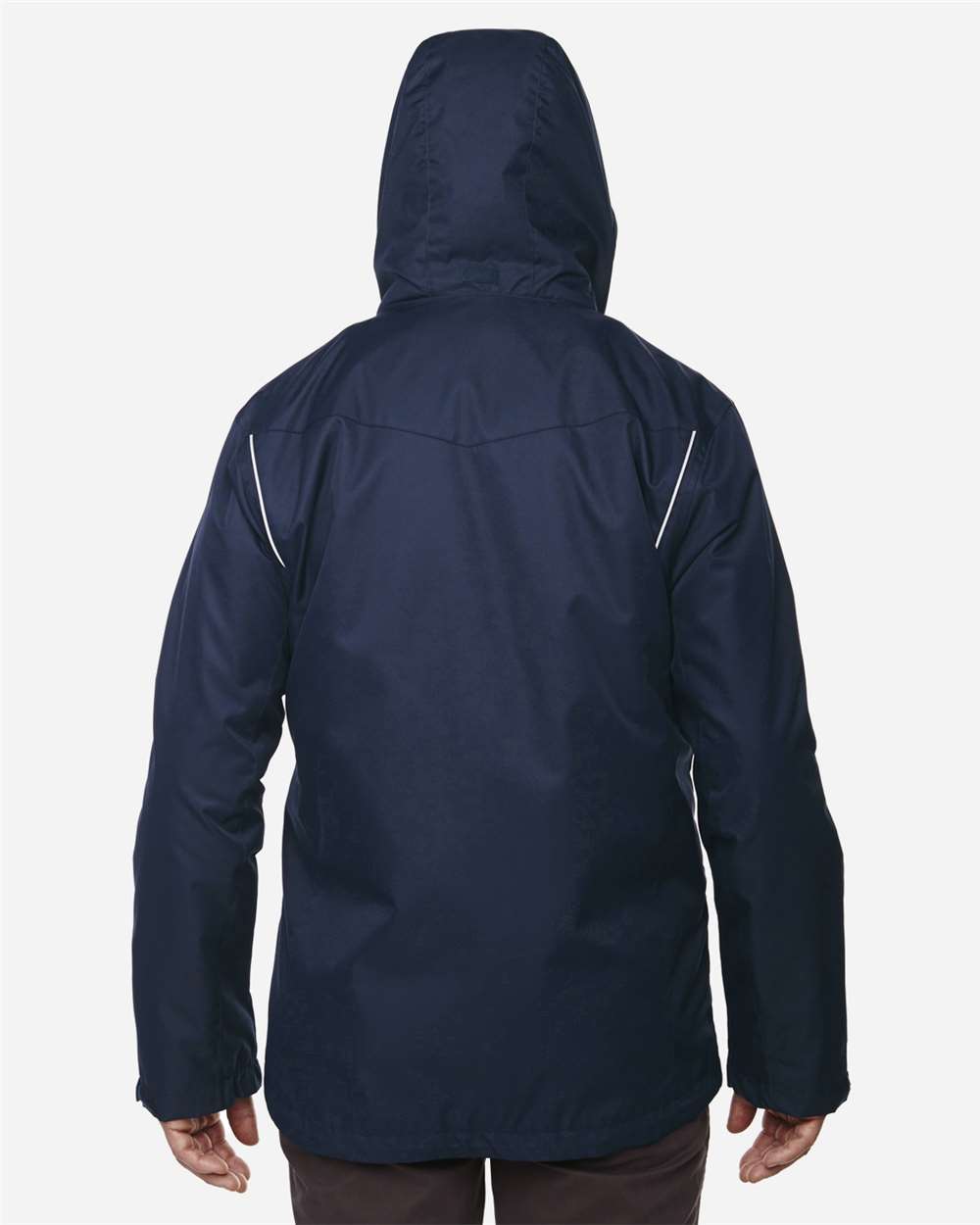 Men's Tall Region 3-in-1 Jacket with Fleece Liner - OnModelBack - B245A7655 - Classic Navy