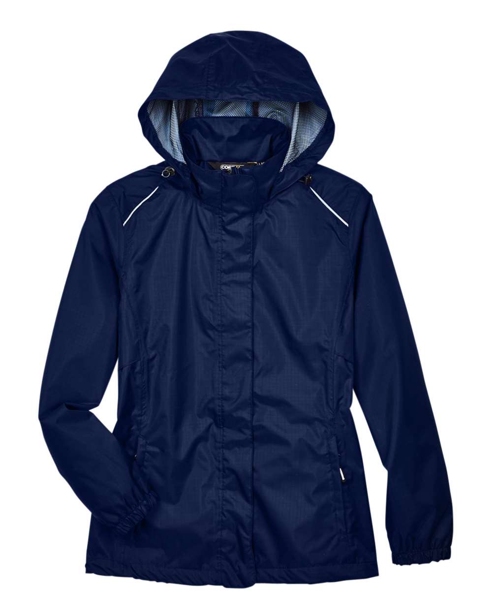 Women's Climate Seam-Sealed Lightweight Variegated Ripstop Jacket - Front - B211A7652 - Classic Navy