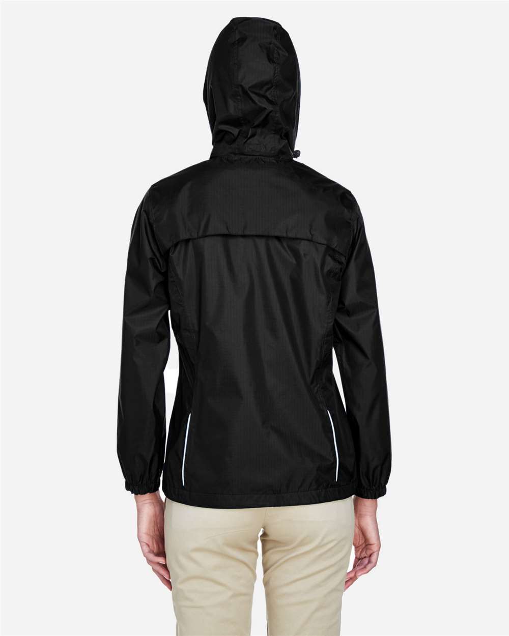 Women's Climate Seam-Sealed Lightweight Variegated Ripstop Jacket - OnModelBack - B211A7502 - Black