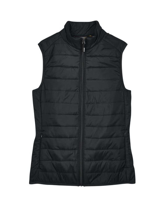 Women's Prevail Packable Puffer Vest - Front - B300A7502 - Black