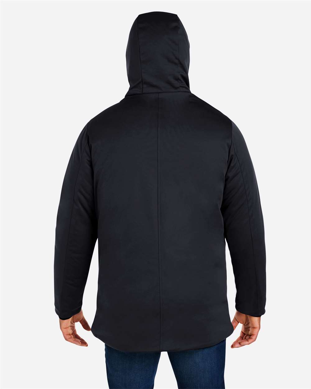 Unisex Techno Lite Flat-Fill Insulated Jacket - OnModelBack - B310A7502 - Black