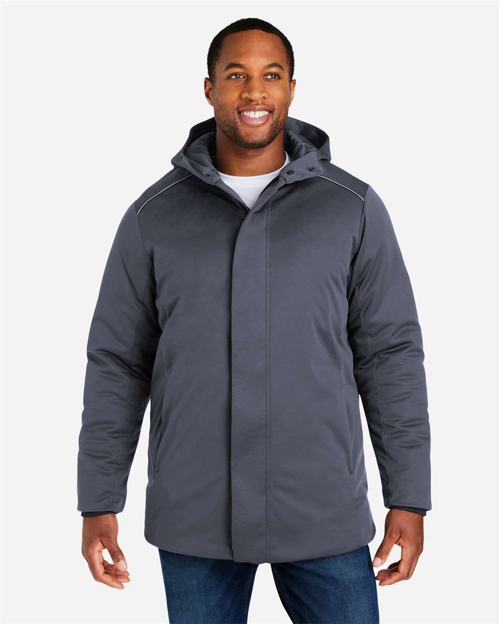 Unisex Techno Lite Flat-Fill Insulated Jacket - OnModelFront - B310A7582 - Carbon