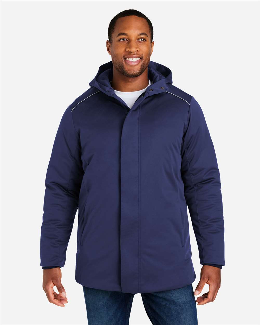 Unisex Techno Lite Flat-Fill Insulated Jacket - OnModelFront - B310A7652 - Classic Navy