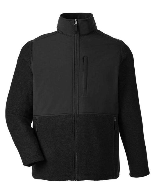 Men's Journey Summit Hybrid Full-Zip - Front - B324A7503 - Black/ Black