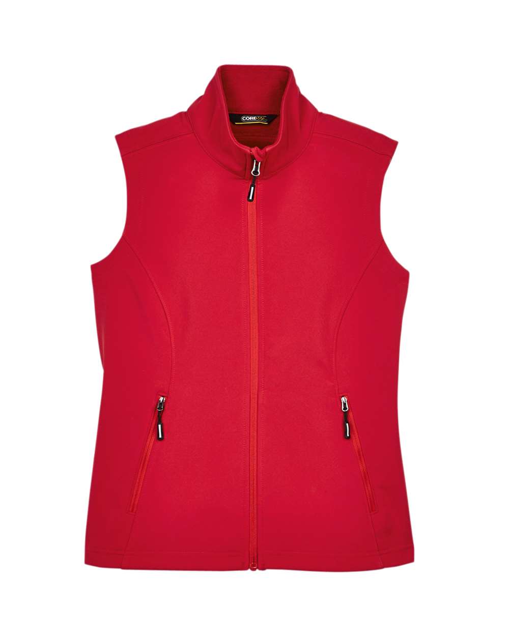 Women's Cruise Two-Layer Fleece Bonded Soft Shell Vest - Front - B298A7702 - Classic Red