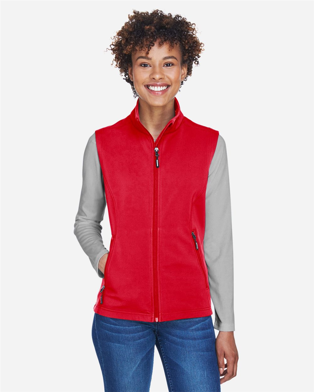 Women's Cruise Two-Layer Fleece Bonded Soft Shell Vest - styleImage