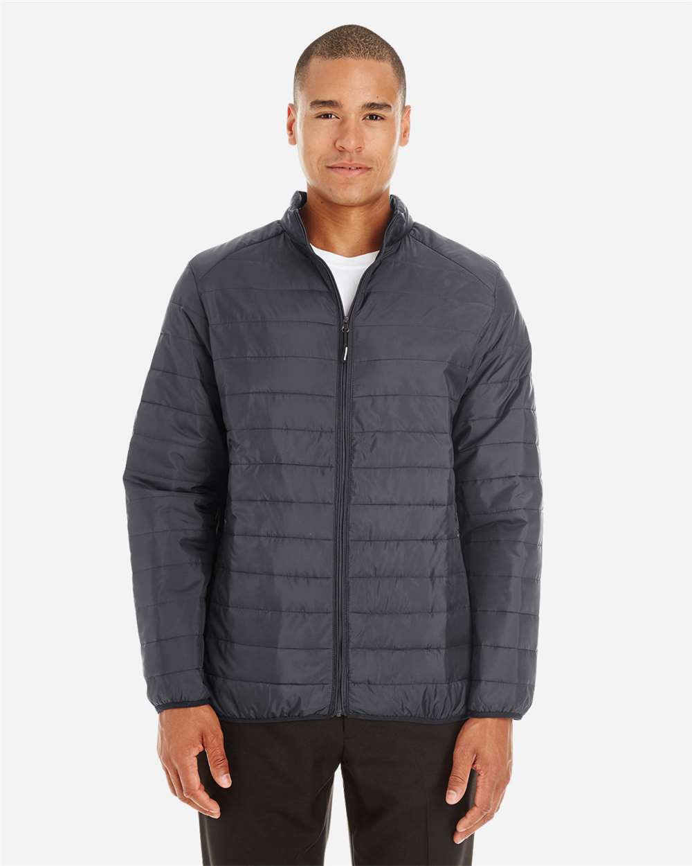 Men's Tall Prevail Packable Puffer - OnModelFront - B295A7585 - Carbon