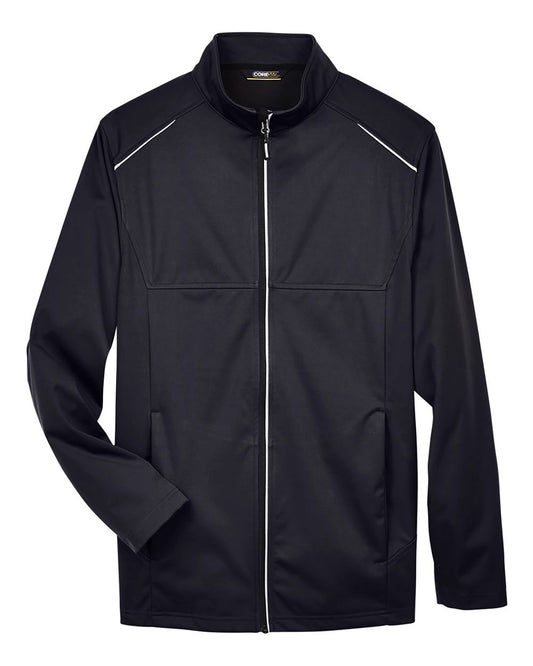 Men's Tall Techno Lite Three-Layer Knit Tech-Shell - Front - B303A7505 - Black