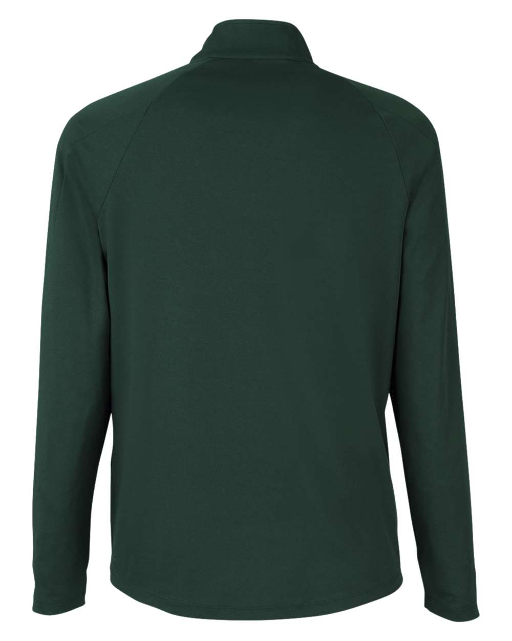 Men's Origin Performance Pique Quarter-Zip Pullover - Back - B288A7543 - Forest/ Carbon