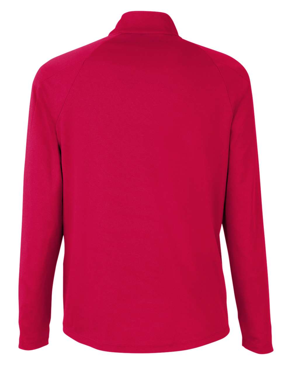 Men's Origin Performance Pique Quarter-Zip Pullover - Back - B288A7703 - Classic Red/ Carbon