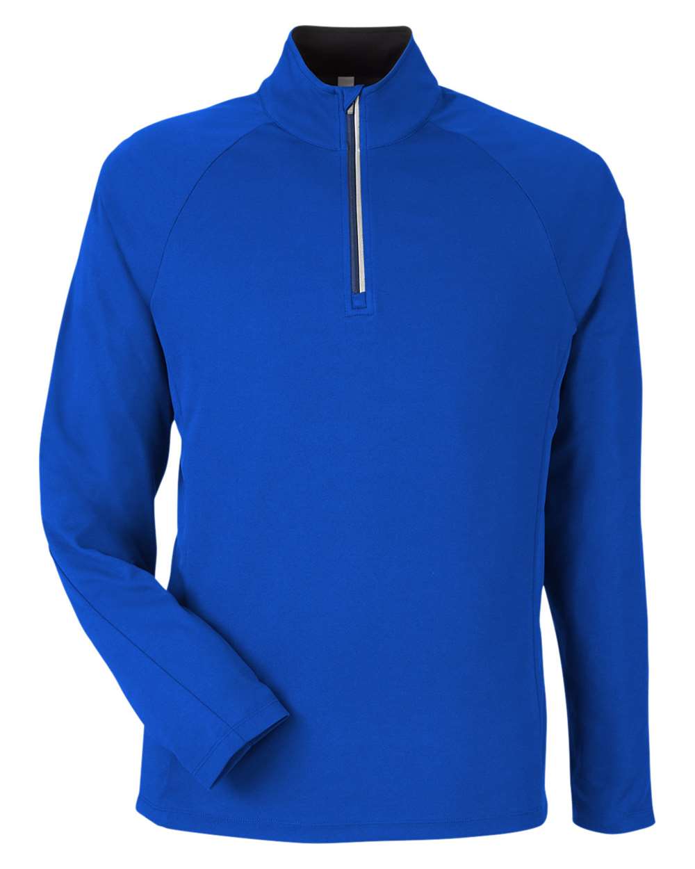 Men's Origin Performance Pique Quarter-Zip Pullover - Front - B288A7753 - True Royal/ Carbon
