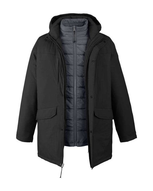 Men's Inspire 3-in-1 Jacket with Insulated Liner - Front - B314A7503 - Black/ Carbon