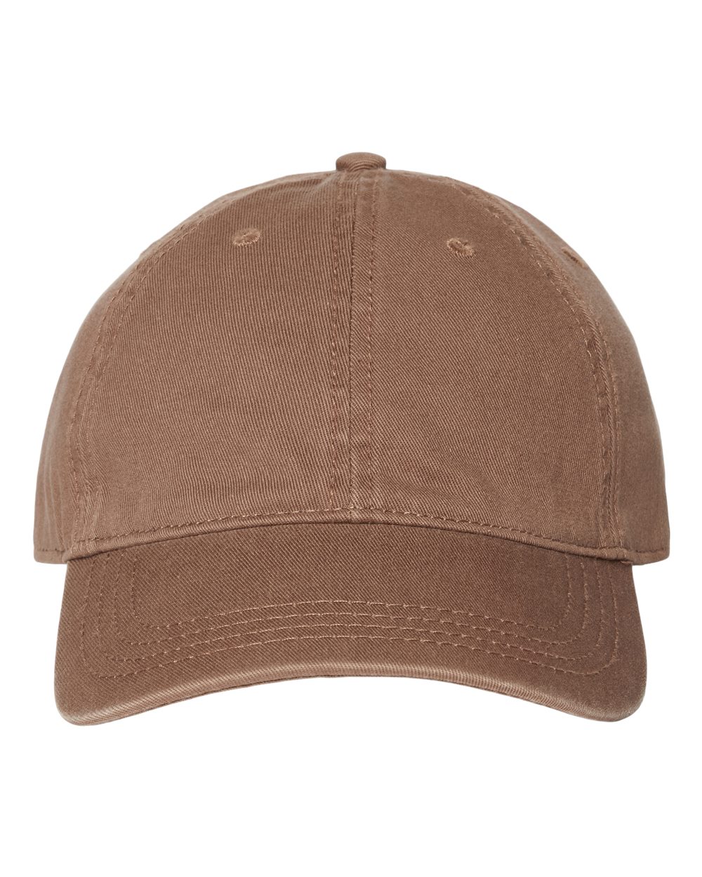Relaxed Golf Dad Hat - Front - B07195600 - Brown