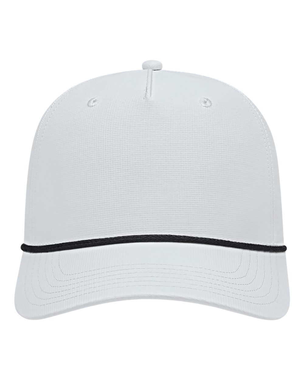 Athletic Rope Cap - Front - B21495000 - White/ Black