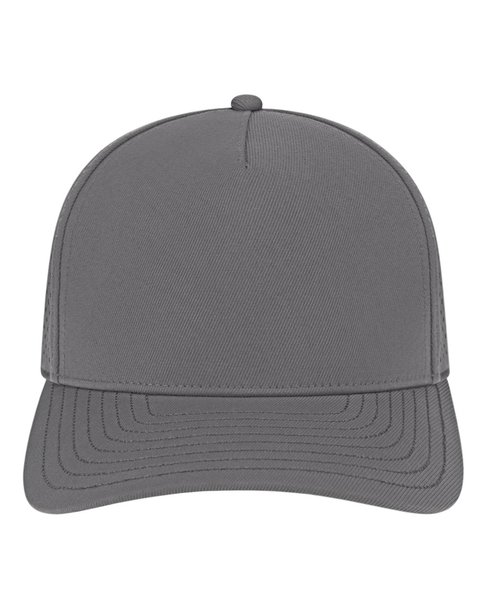 Premium Water-Resistant Perforated Cap - Front - B31495590 - Charcoal