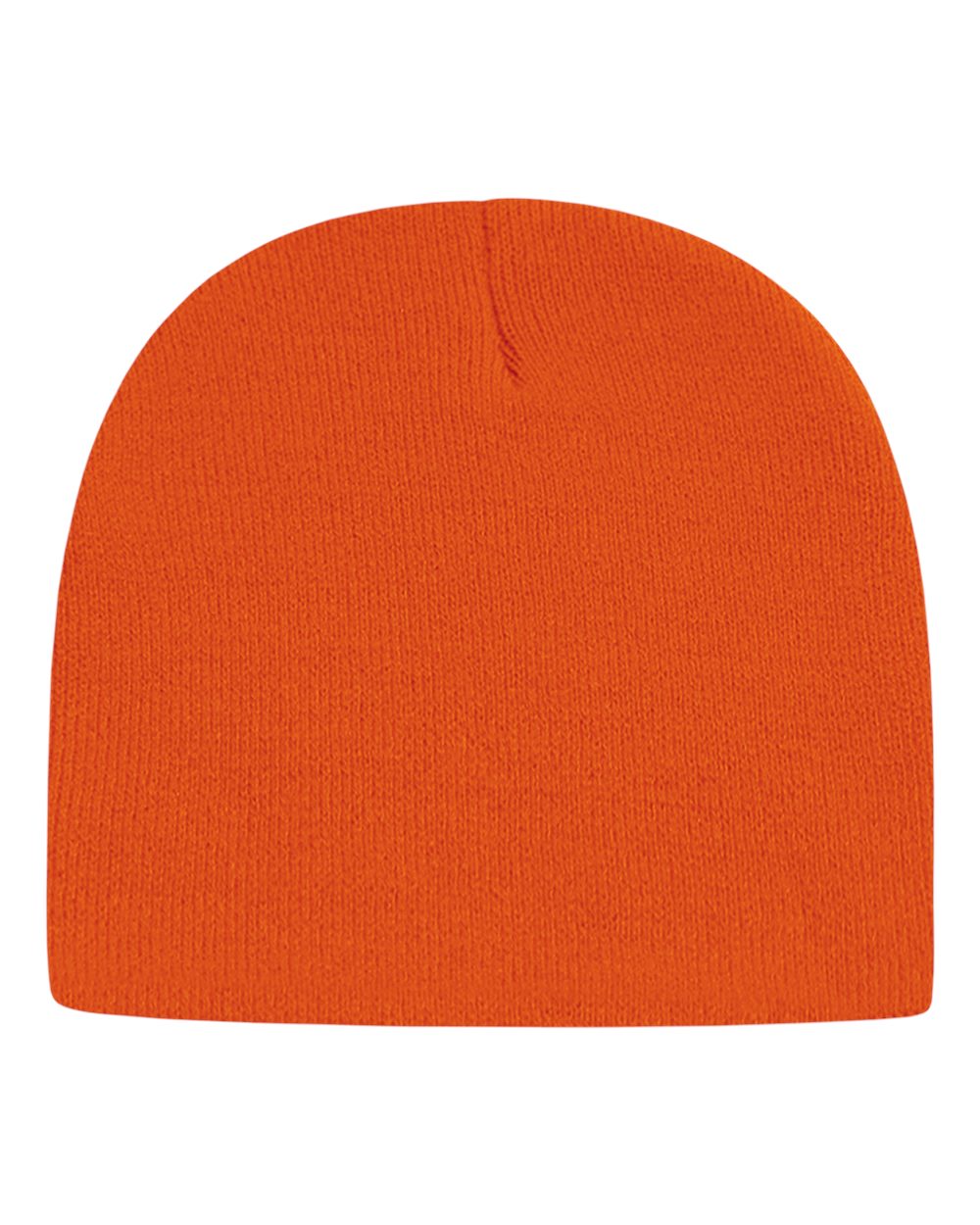 USA-Made 8 1/2" Beanie - Back - B01695680 - Deep Orange