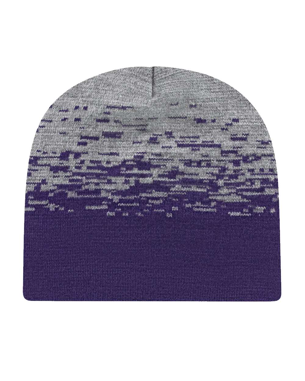 USA-Made Static Beanie - Front - B46995670 - Purple/ Heather