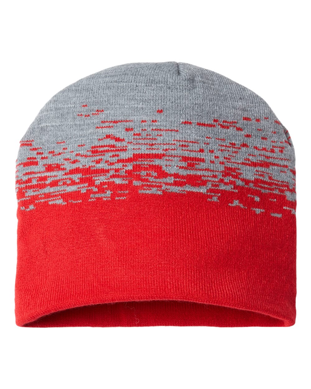 USA-Made Static Beanie - Front - B46995710 - True Red/ Heather
