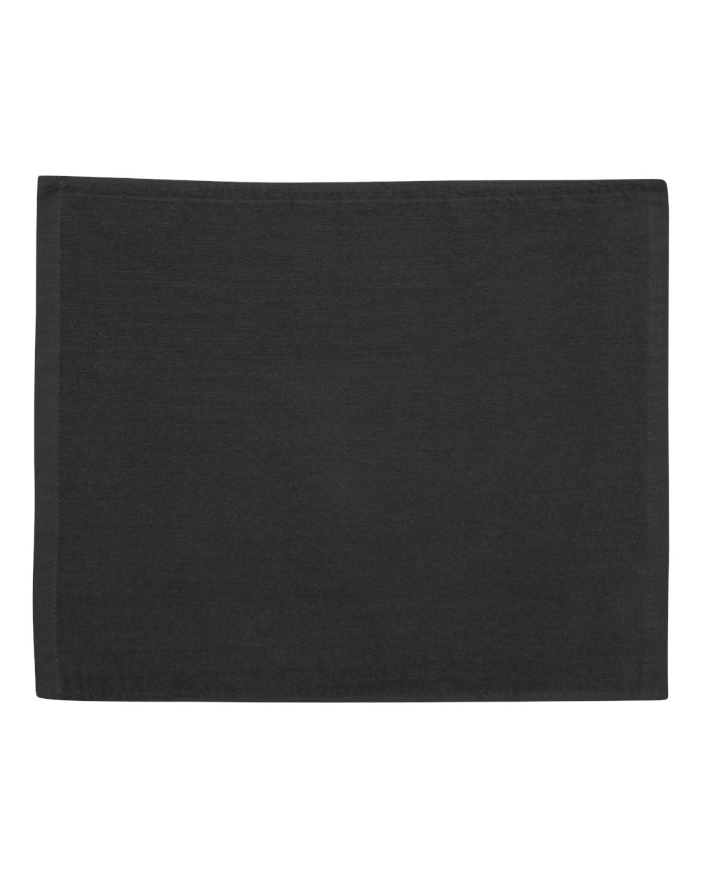 Velour Hemmed Towel - Front - B75766500 - Black