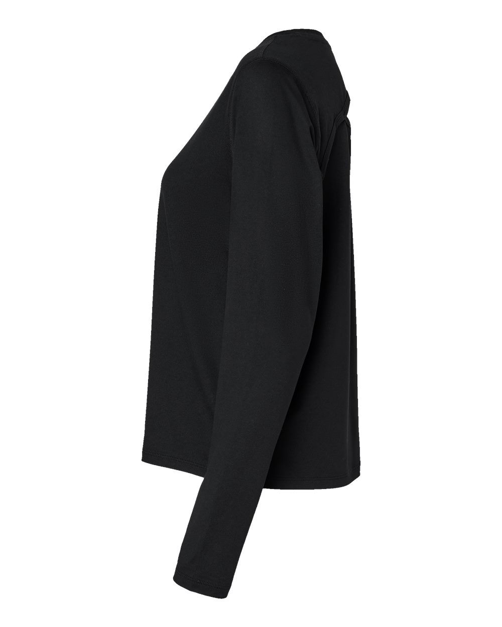 Women's Sport Soft Touch Long Sleeve T-Shirt - DirectSide - B03584503 - Black