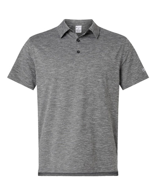 Men's Sport Polo - Front - B04684503 - Black Heather