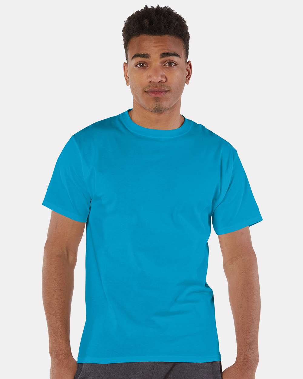 Men's Classic T-Shirt - OnModelFront - B00784783 - Tempo Teal
