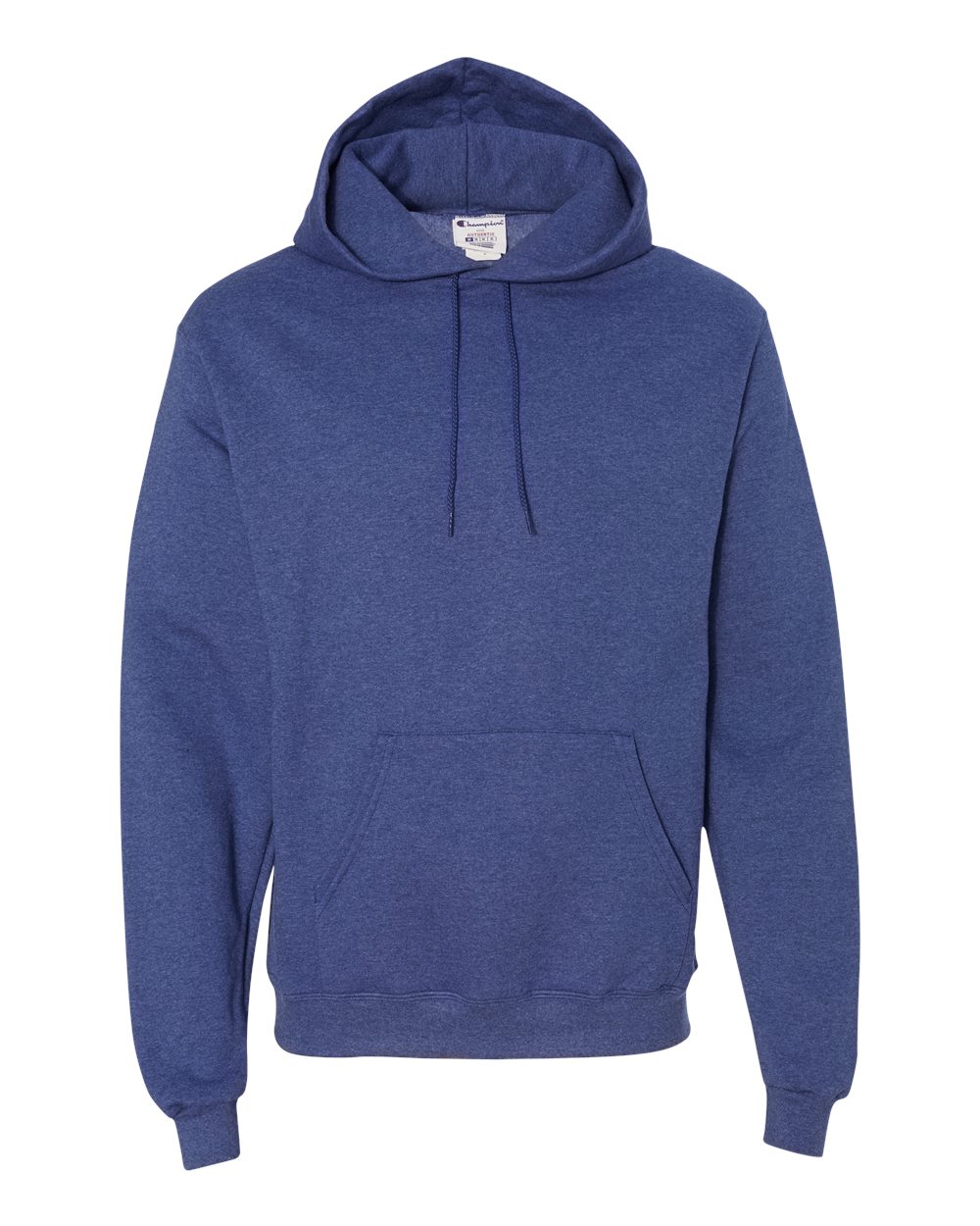 Men's Powerblend® Hooded Sweatshirt - Front - B22884783 - Royal Blue Heather